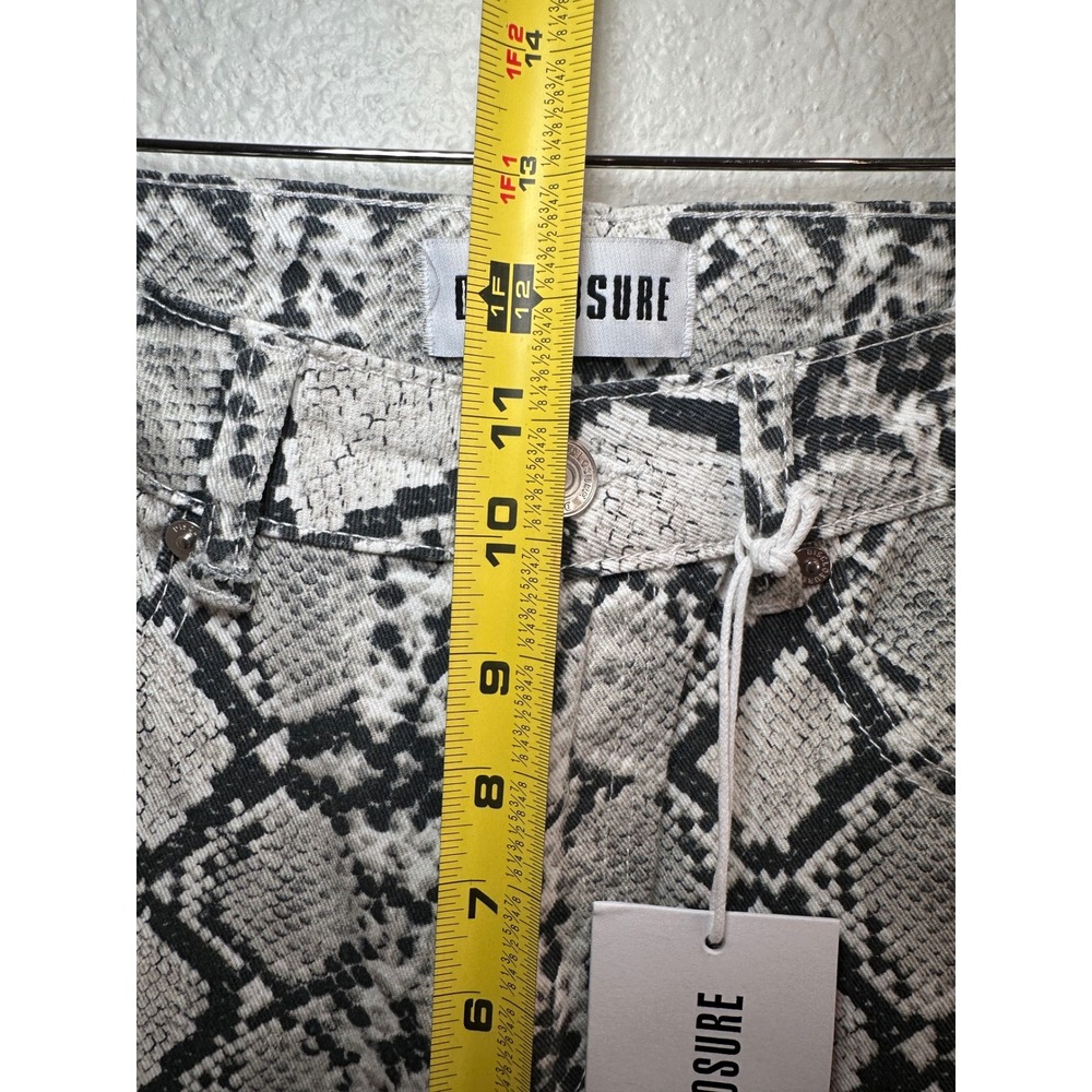 Disclosure Baggy Snakeskin Print Pants‎ Grey Black Size 5/27 - Picture 7 of 7